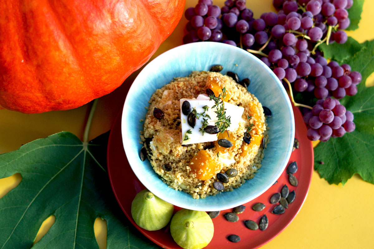 Couscous-Kürbis-Feta-Salat